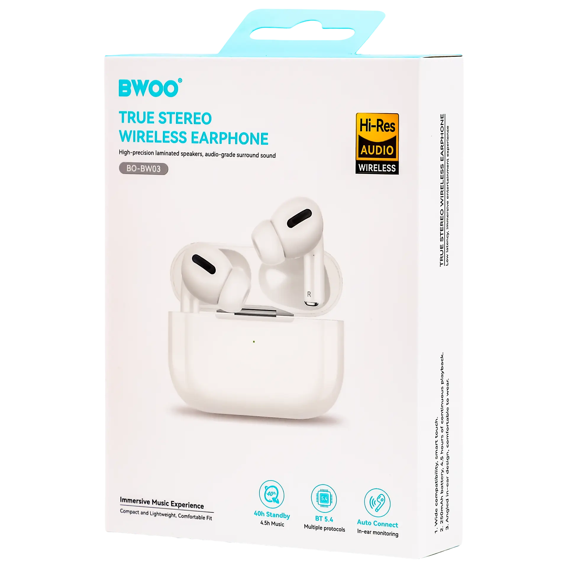 Bwoo Wireless Earbuds  In-Ear Bluetooth - view 2