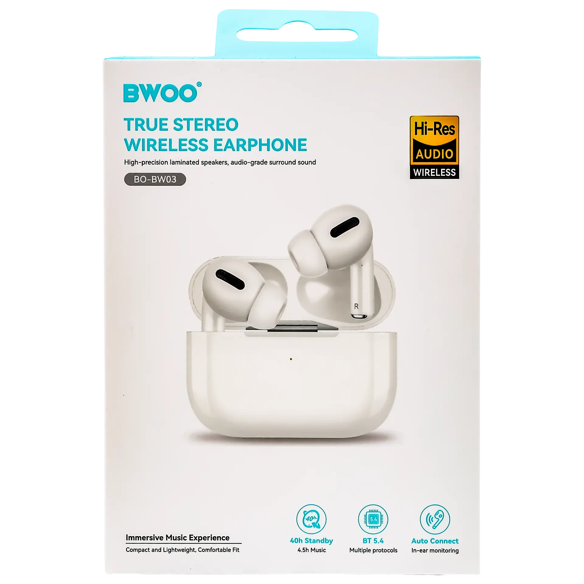 Bwoo Wireless Earbuds  In-Ear Bluetooth - view 3