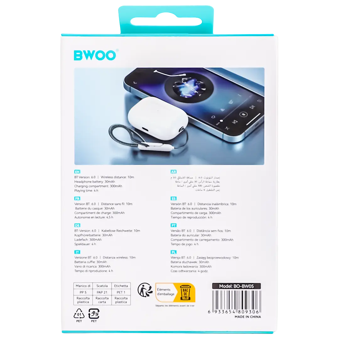 Bwoo Wireless Earbuds  In-Ear Bluetooth - view 4