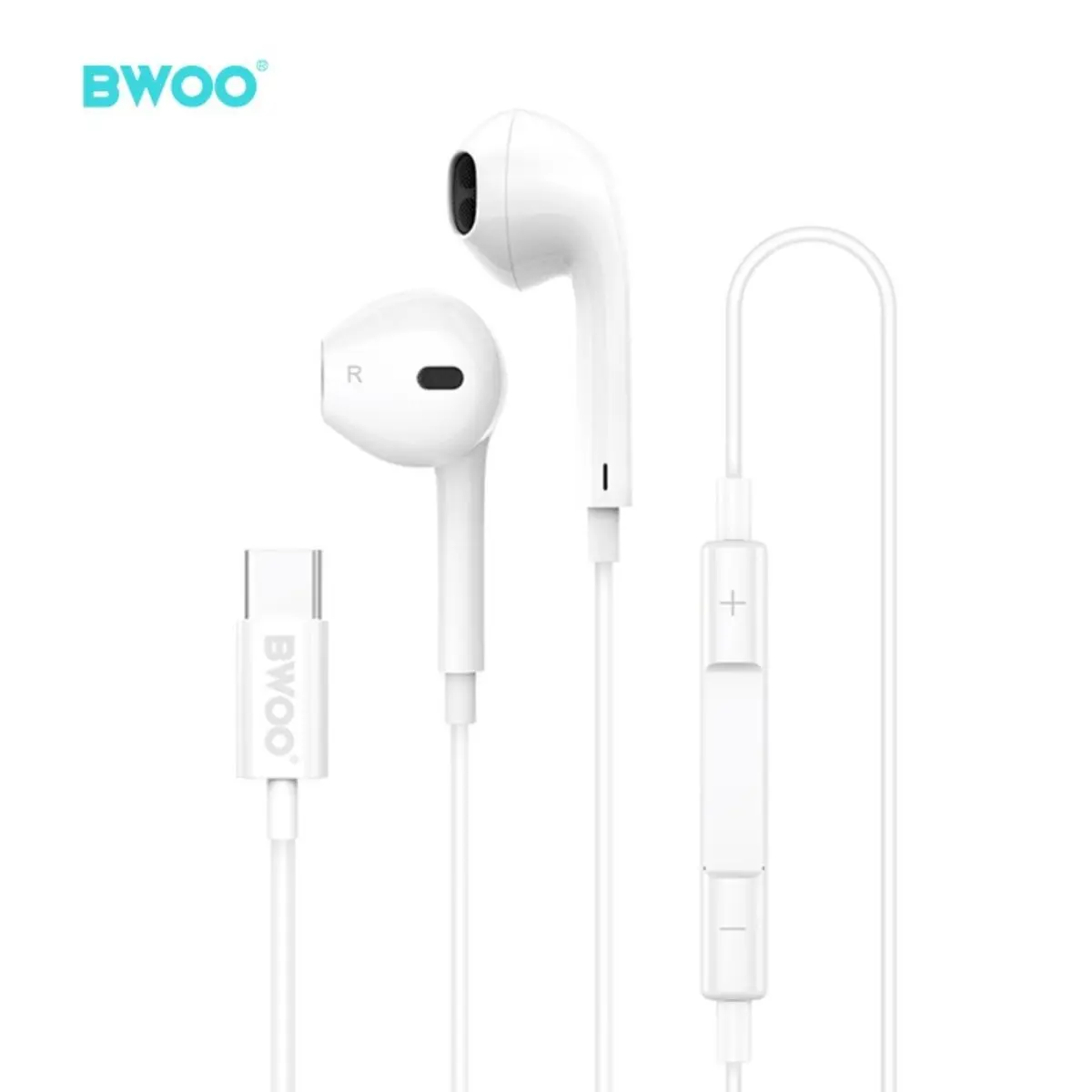 Bwoo Earphones With Usb-C Wired Earbuds - view 1