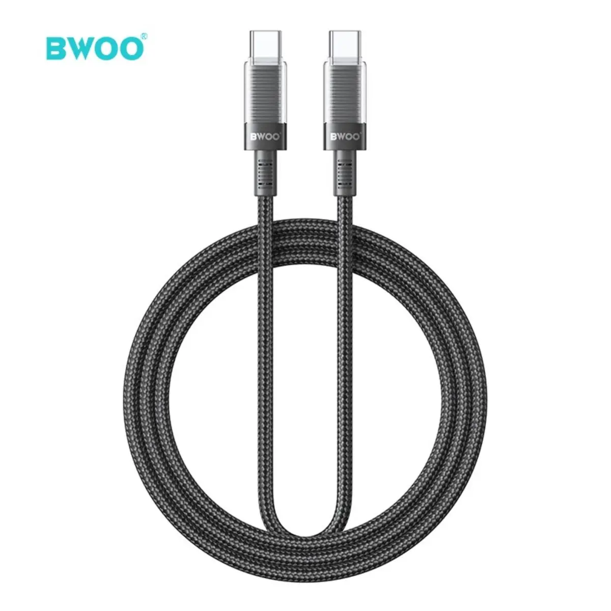 Bwoo Usb Cto C Cable 1M Braided 60W Sync And Charging - view 1