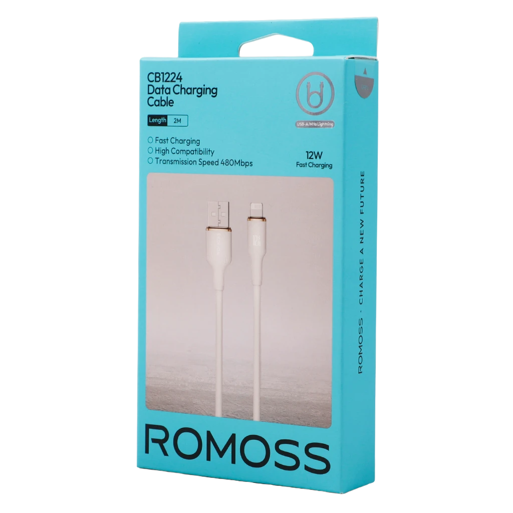 Romoss Charging Cable 2 M Lightning  USB White