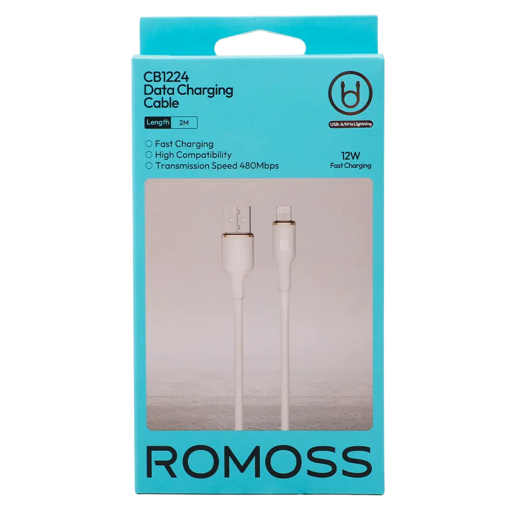 Romoss Charging Cable 2 M Lightning  USB White - view 2
