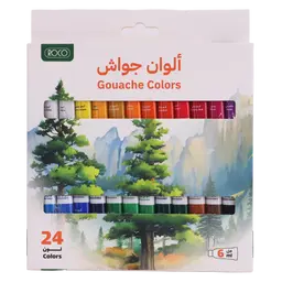 Roco Paint Set Gouache Color Assorted Color 24 Colors