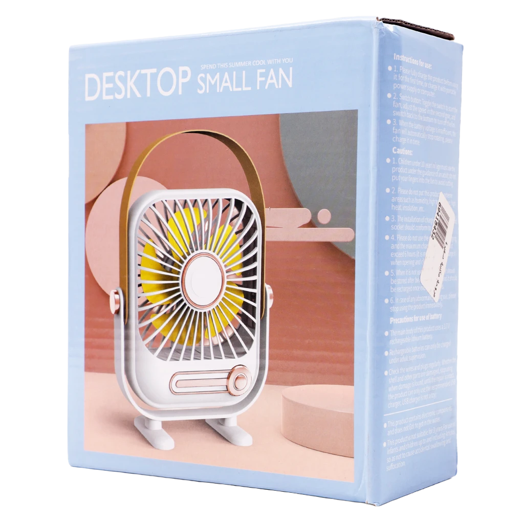 Rechargable Desktop Small Fan Adjustable 