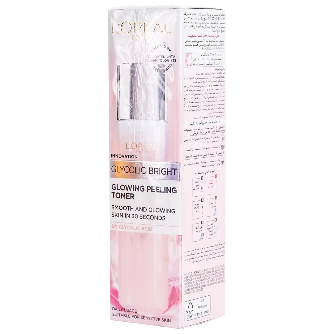 L'Oreal Paris Glycolic-Bright Glowing Peeling Toner 128ml - view 2