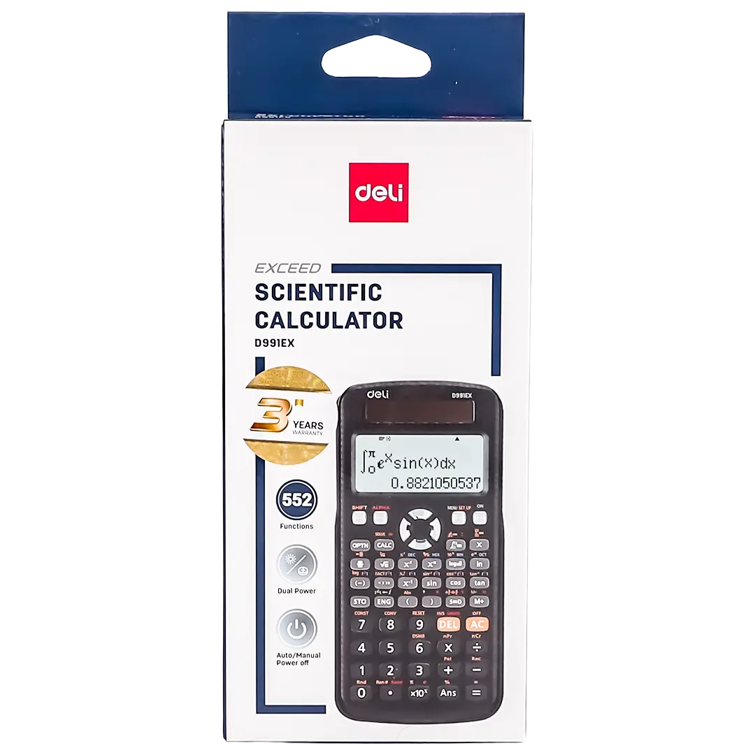 Deli Scientific Calculator 552 Functions Black   - view 2