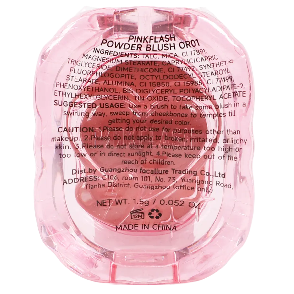 Pink Flash Blush Shimmer OR01 - view 2