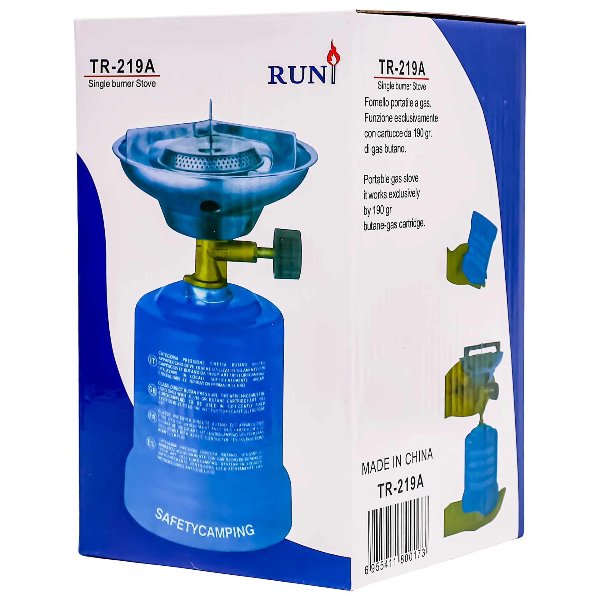 Runi Single Burner Stove For Camping Easy Use and Store