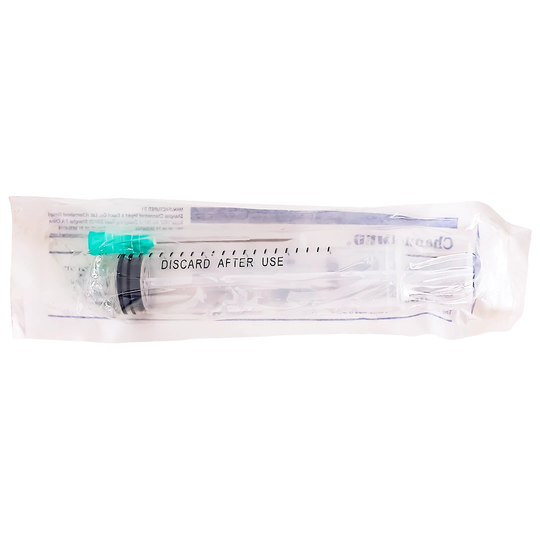 Channelmed Disposable Syringe Luer Lock 10Ml With Needle 21Gx1 1/2"
