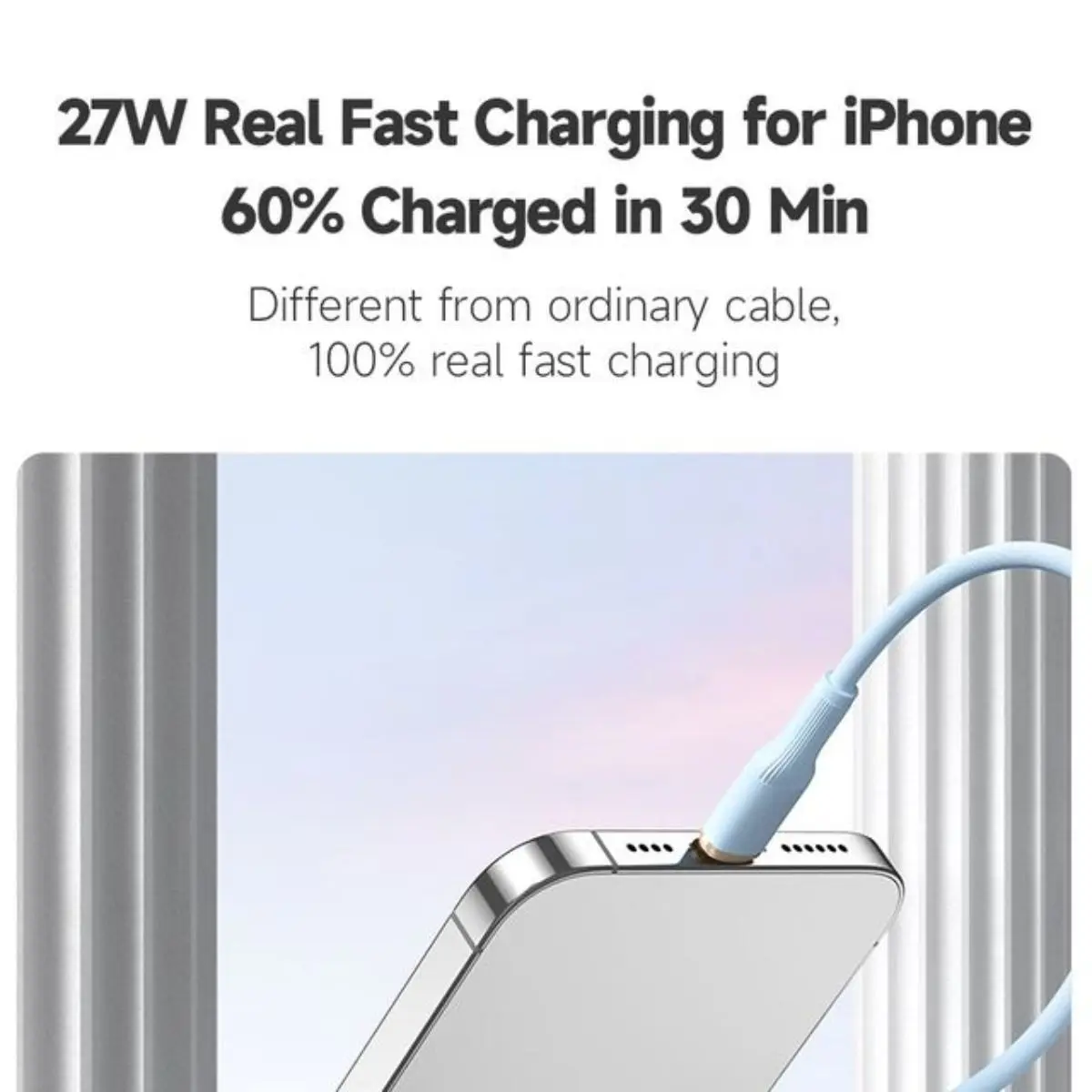 Romoss Charging Cable 1 M Lightning USB White - view 2