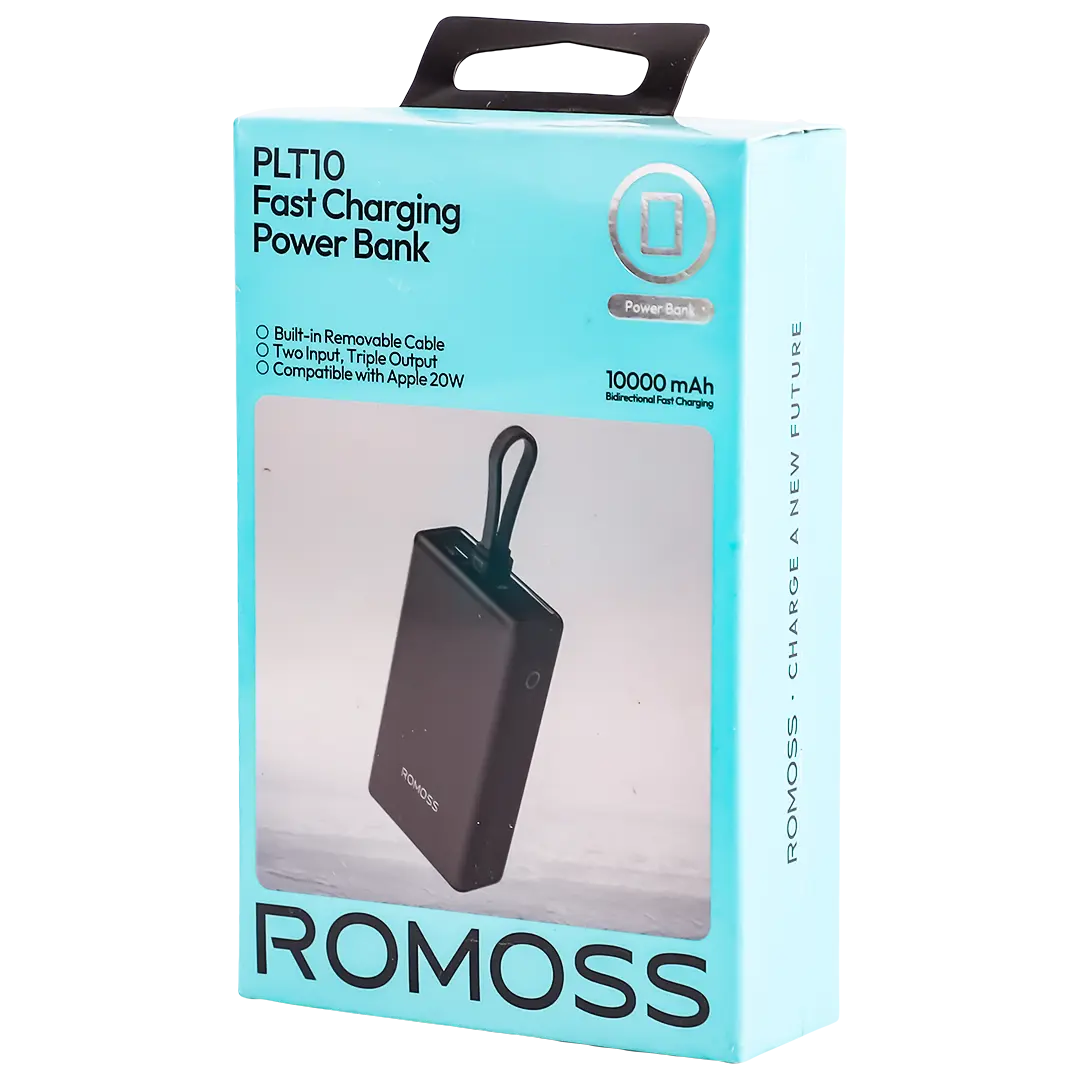 Romoss Power Bank 10000 mAh With Dual Side Cable And Digital Screen - view 2