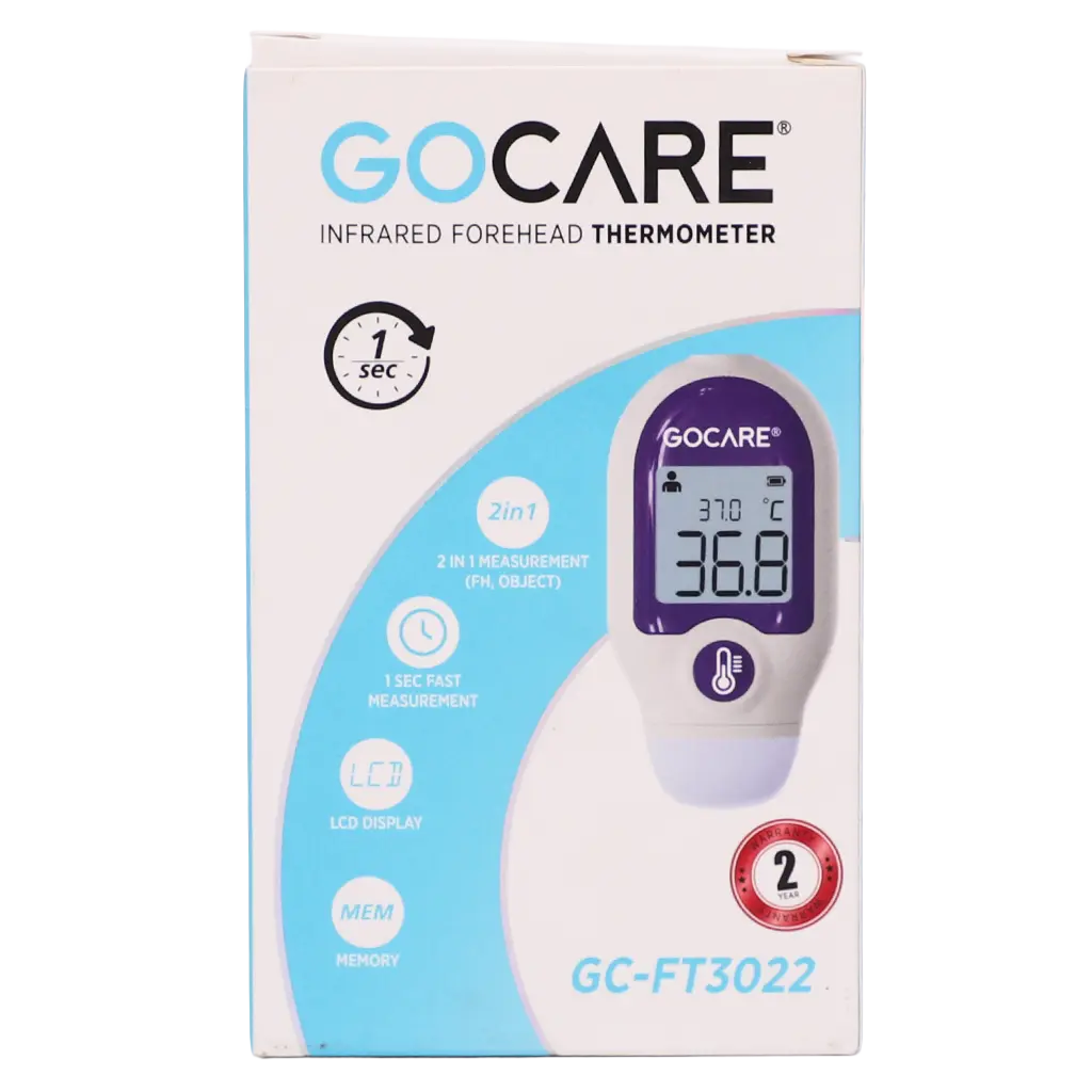 Go Care Mini Digital Thermometer Forehead White Fast 1 Second - view 3