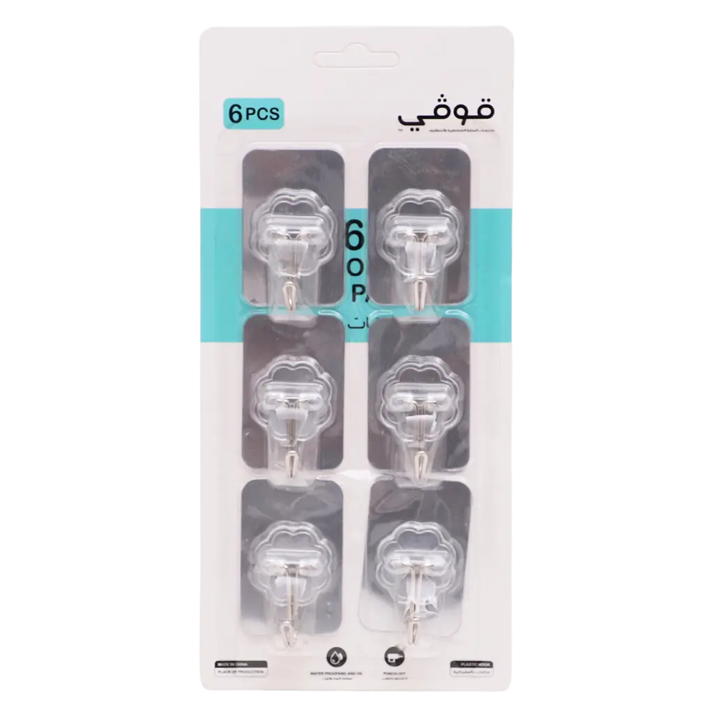 Govyy Wall hooks with nano adhesive technology set of 6 - view 2