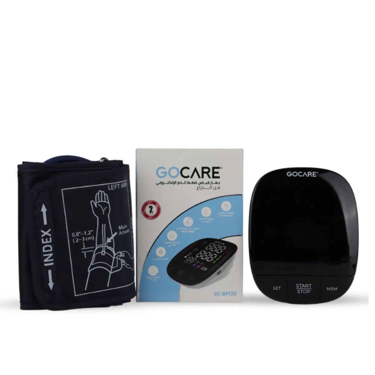 GO Care Upper Arm BP Monitor OneTouch Auto Memory GC-BP130
 - view 6