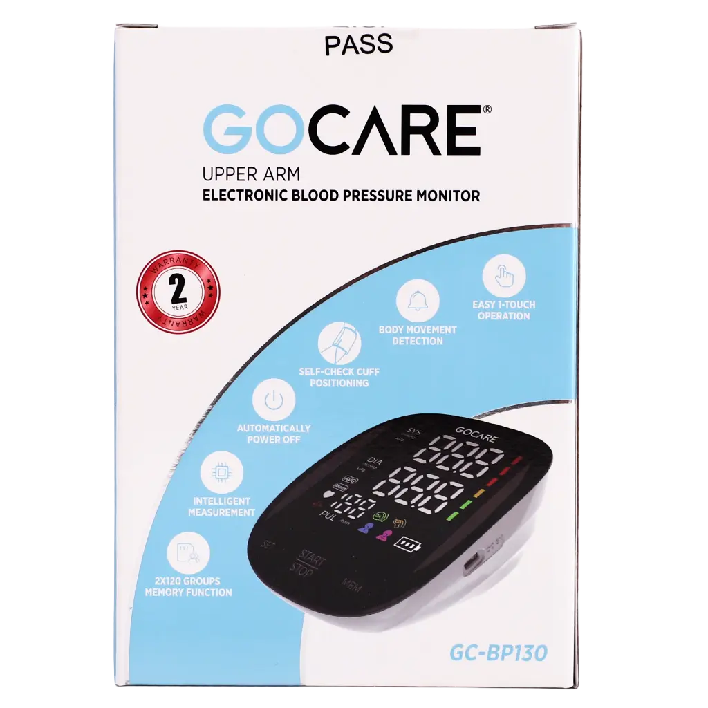 GO Care Upper Arm BP Monitor OneTouch Auto Memory GC-BP130
 - view 3