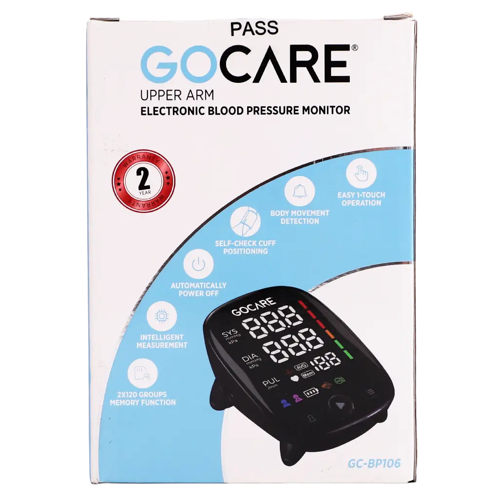 GO Care Smart Upper Arm BP Monitor Auto Memory GC-BP106  - view 3