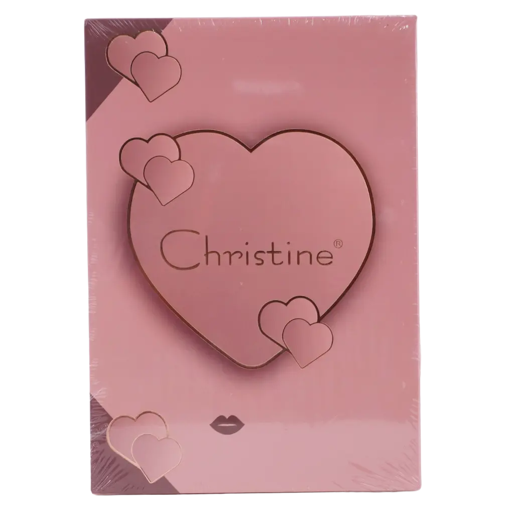 Christine 3 In 1 Palette Notebook Shape Eye Shadow - Highlighter - Blush - view 2