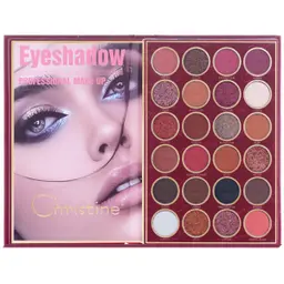 كرستين دفتر باليت 4 في 1 ظل العيون - اضاءة - احمر خدود - كنتور