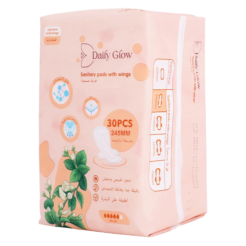 Daily Glow sanitary pads medium size 30 pads - view 1