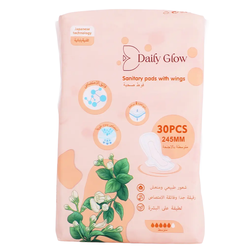Daily Glow sanitary pads medium size 30 pads - view 2