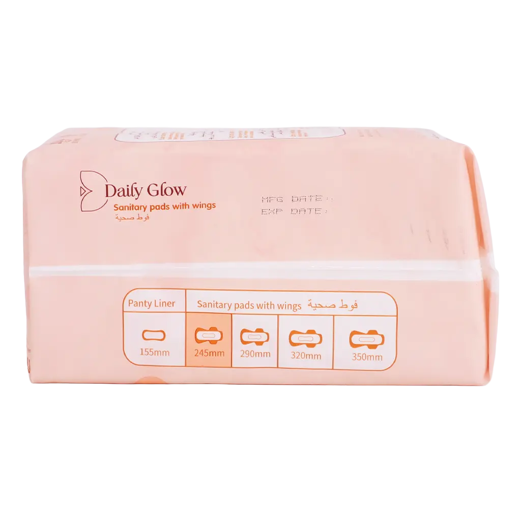 Daily Glow sanitary pads medium size 30 pads - view 4