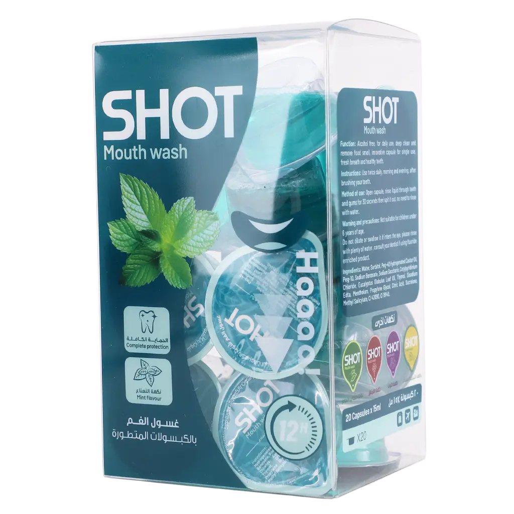 Shot Capsule Mouthwash mint 20 Capsules 15 ml - view 1