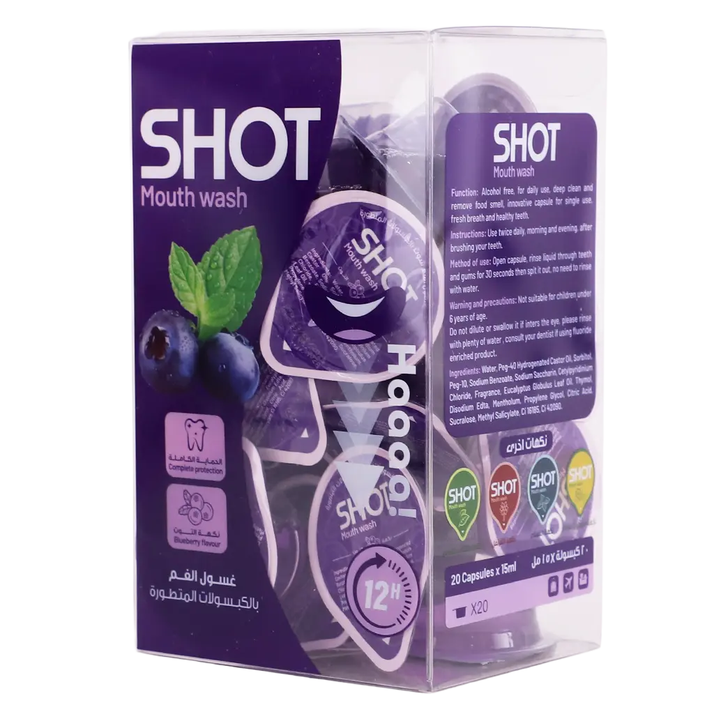 Shot Capsule Mouthwash Berries 20 Capsules 15 ml - view 1