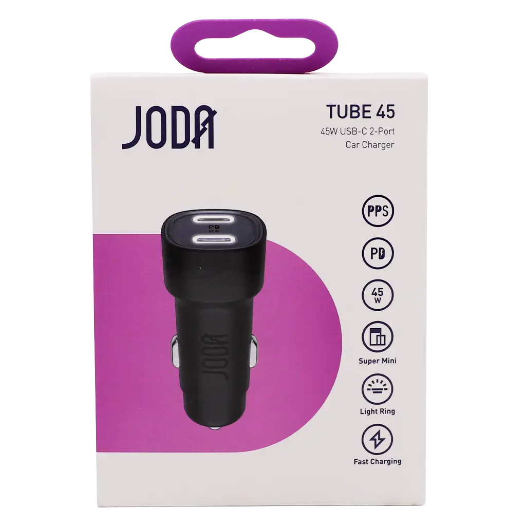 Joda Usb-C 2-Port Car Charger Black 45W - view 3
