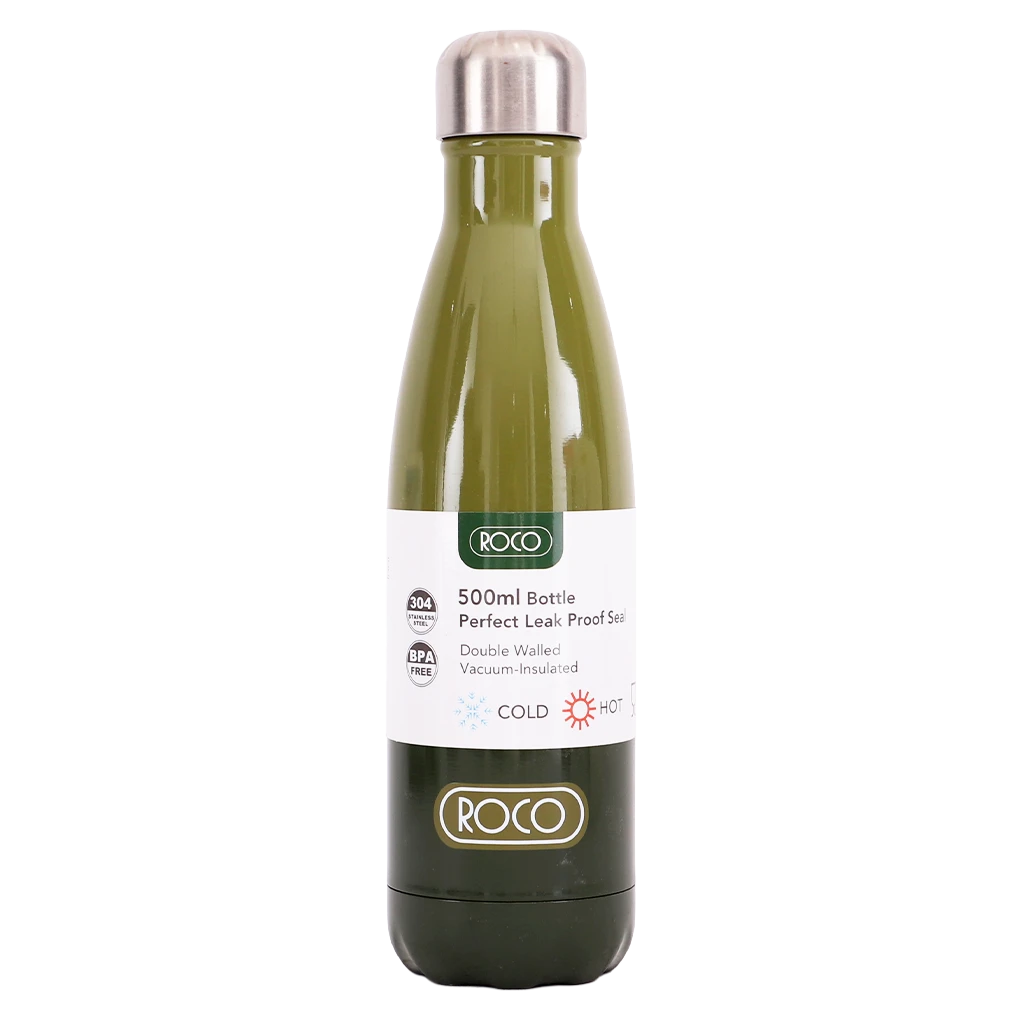 Roco Water Bottle Stainless steel  2Tone Green