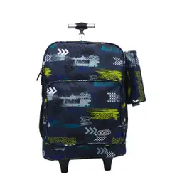 Roco Bag Trolley With Pencil Case 18 inch Abstract Scattered