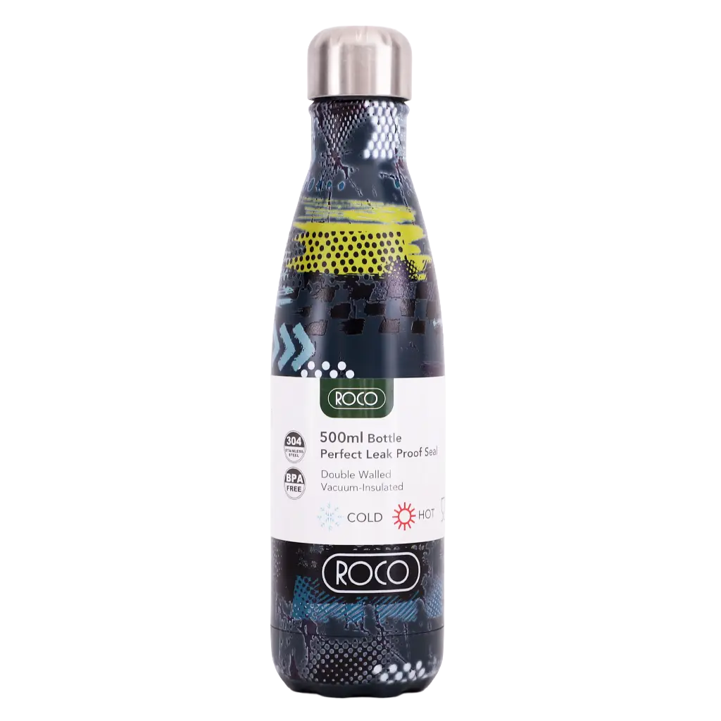 Roco Water Bottle Stainless steel  Abstract Scattered - view 1