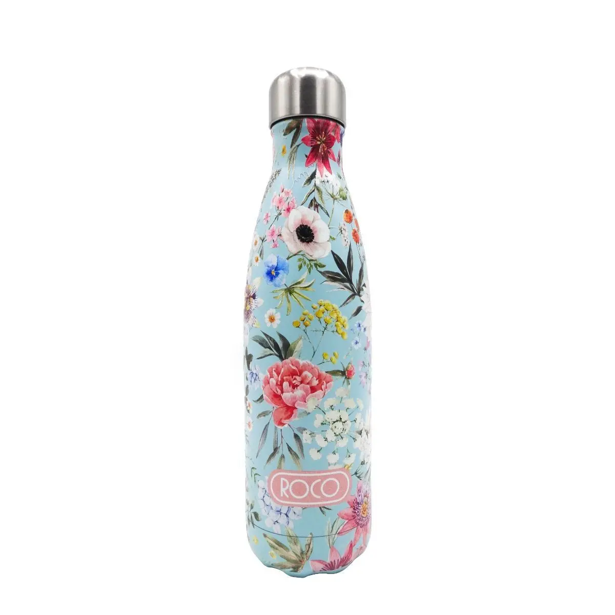 Roco Water Bottle Stainless steel  Flower Green - view 1
