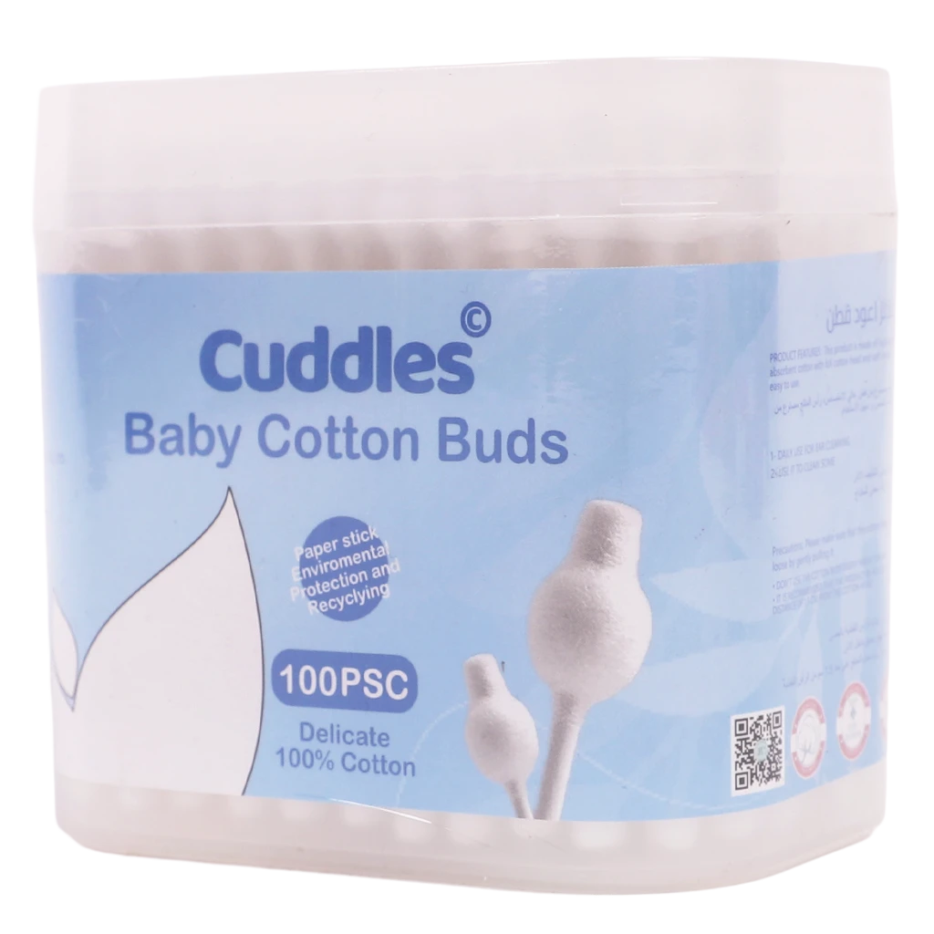 Cuddles Baby Paper Stick Cotton Swabs 100 pcs