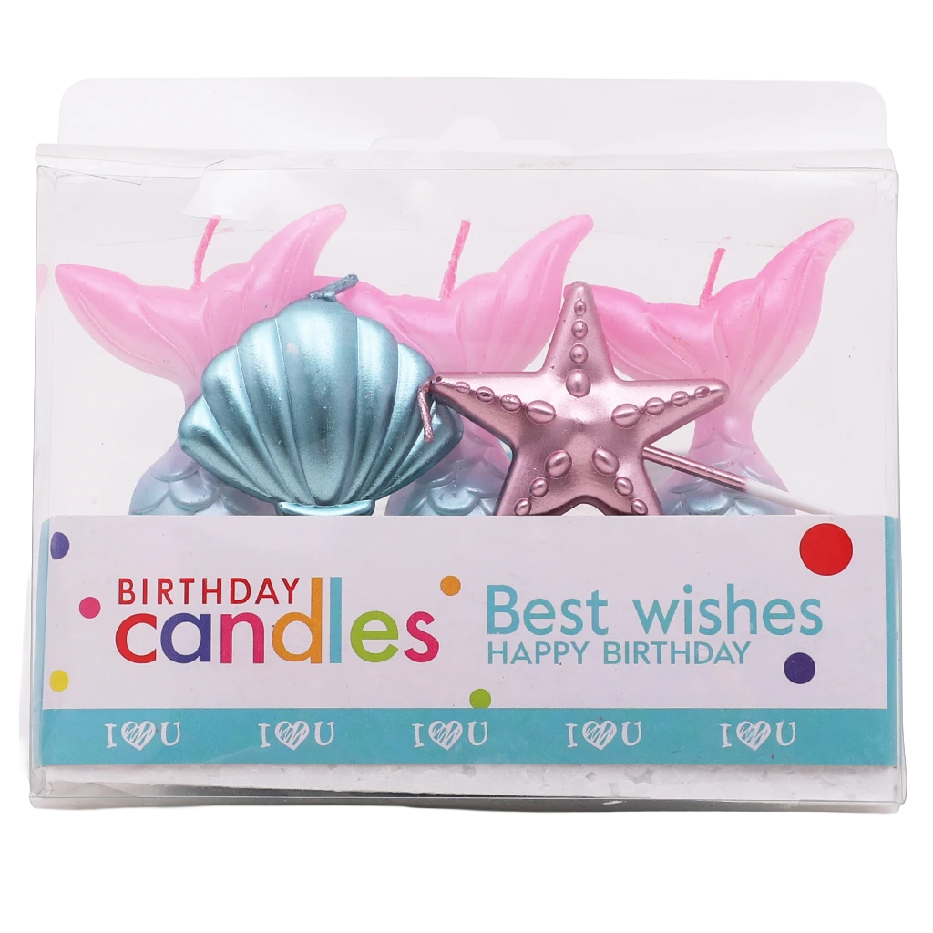 Mermaid Tail candles 5 pcs
