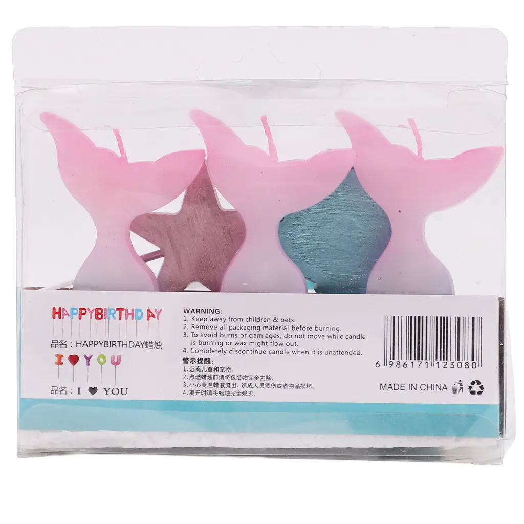 Mermaid Tail candles 5 pcs - view 2