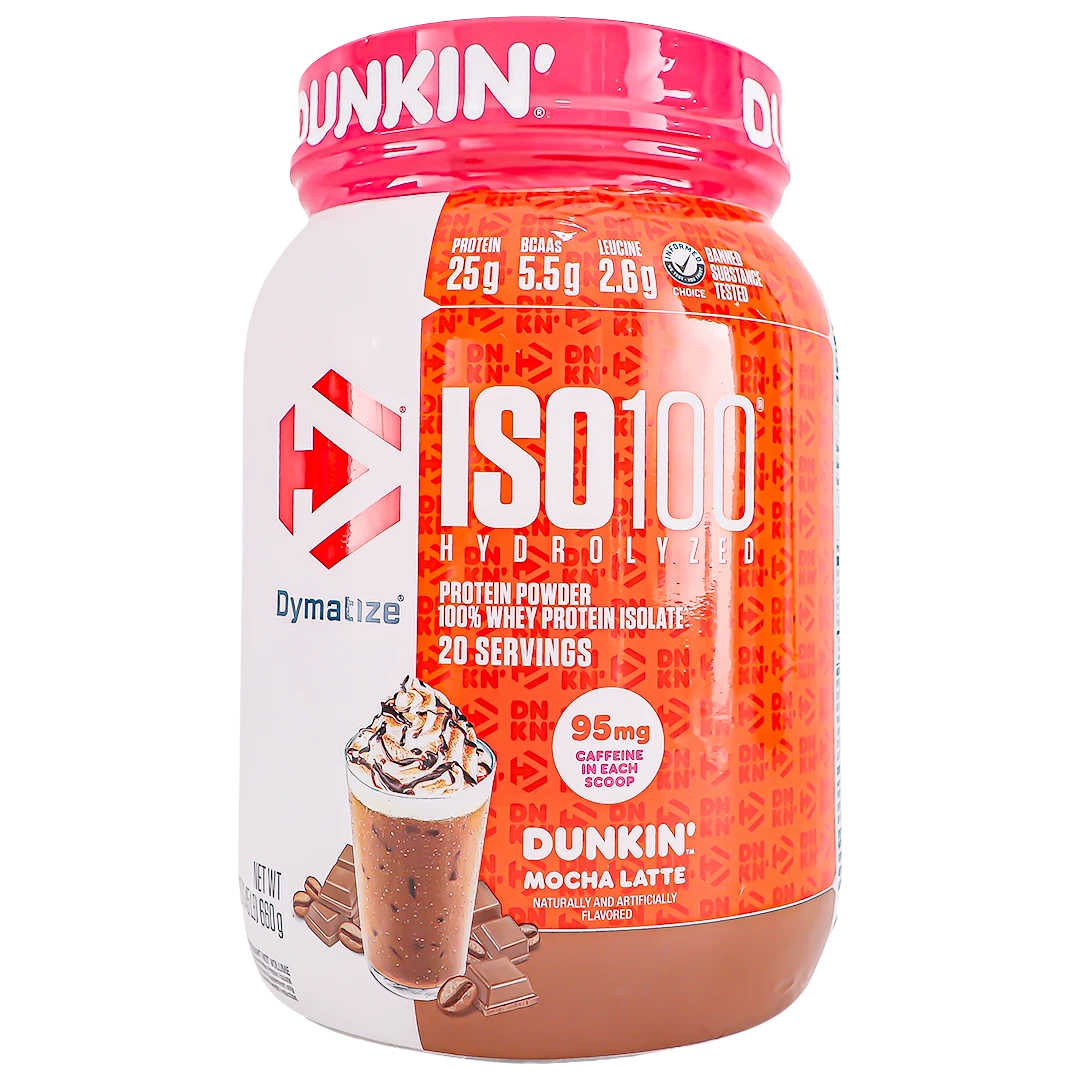 Dymatize Iso 100 Protein Powder Dunkin Mocha Latte Flavour 660 gm