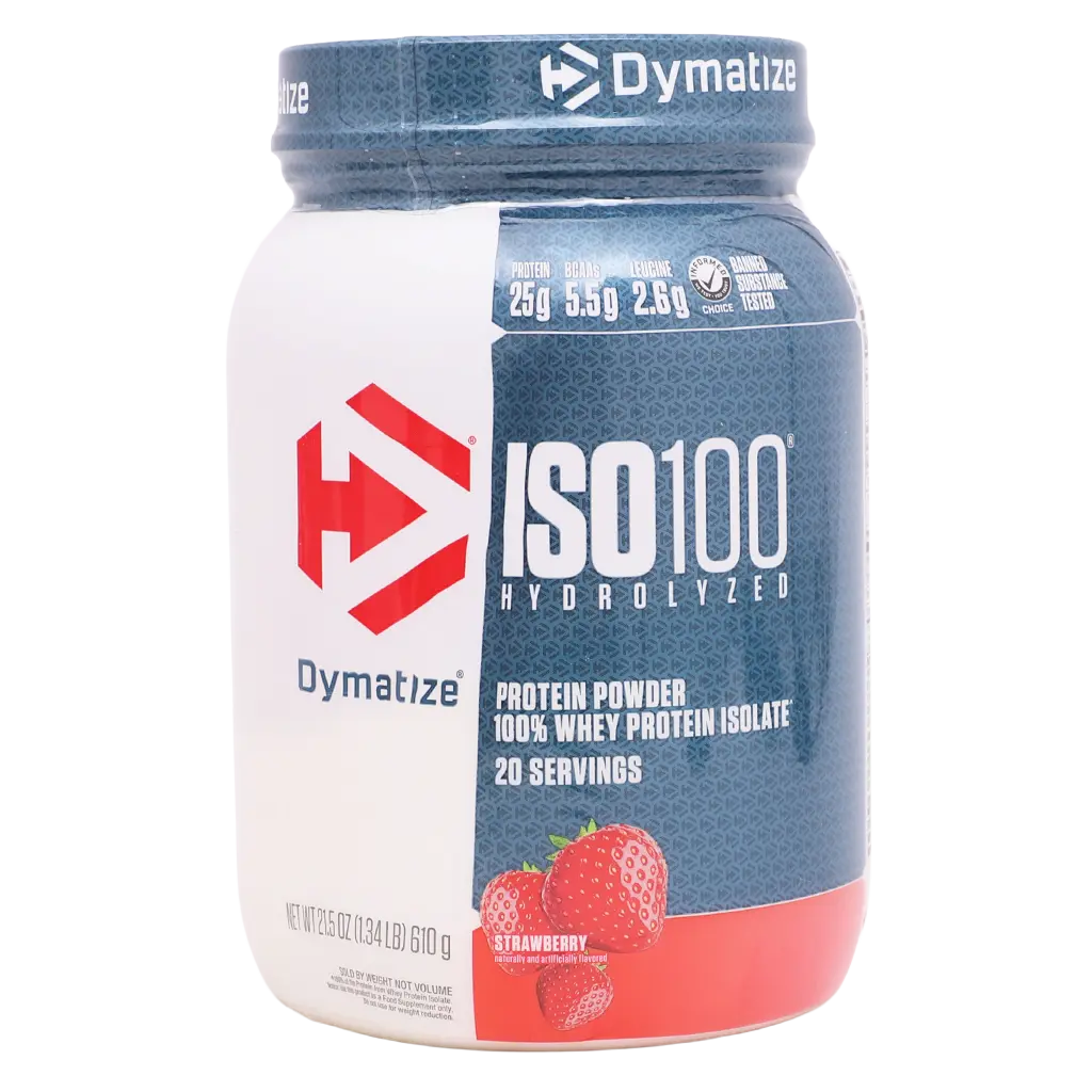 Dymatize Iso 100 Protein Powder Strawberry Flavour 610 gm - view 1