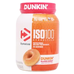 Dymatize Iso100 Protein Powder Dunkin' Glazed Donut Flavor 610 gm