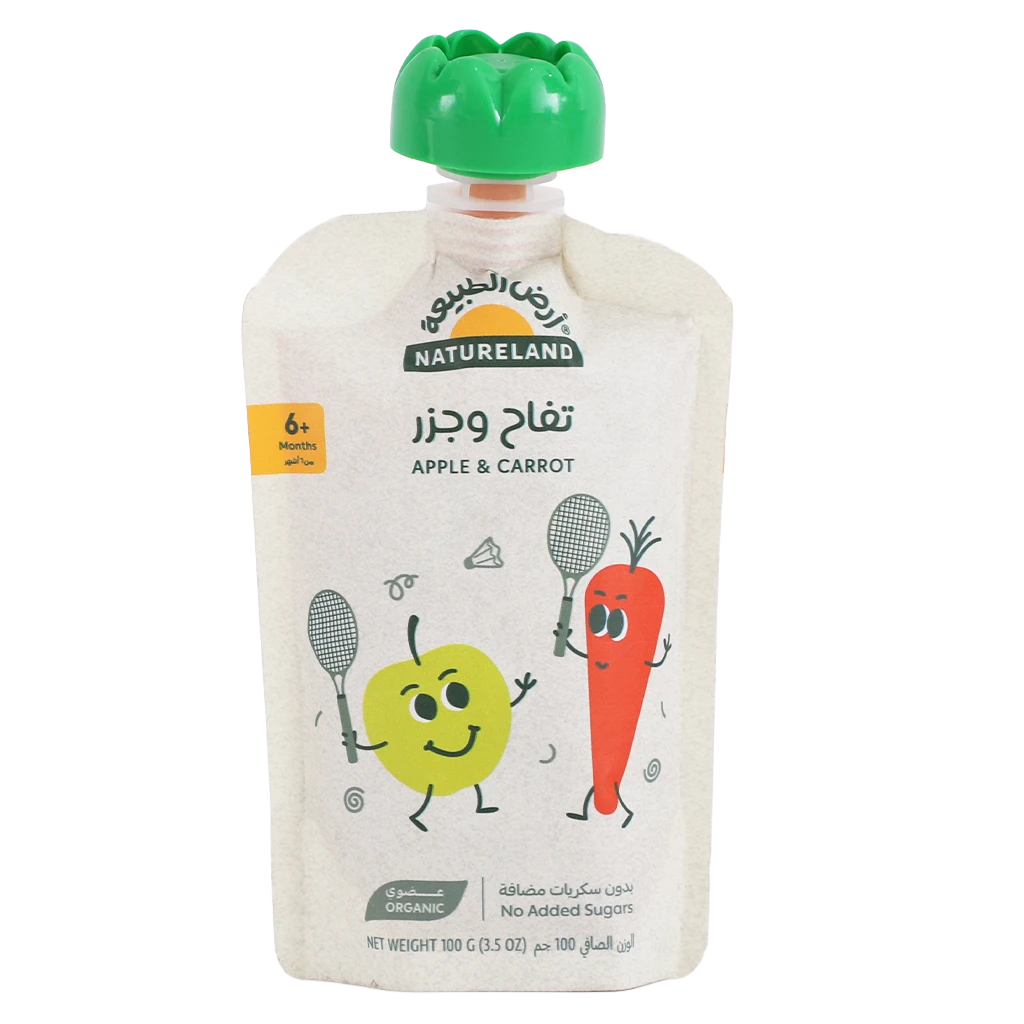 Natureland Puree Apple and Carrot  100 gm