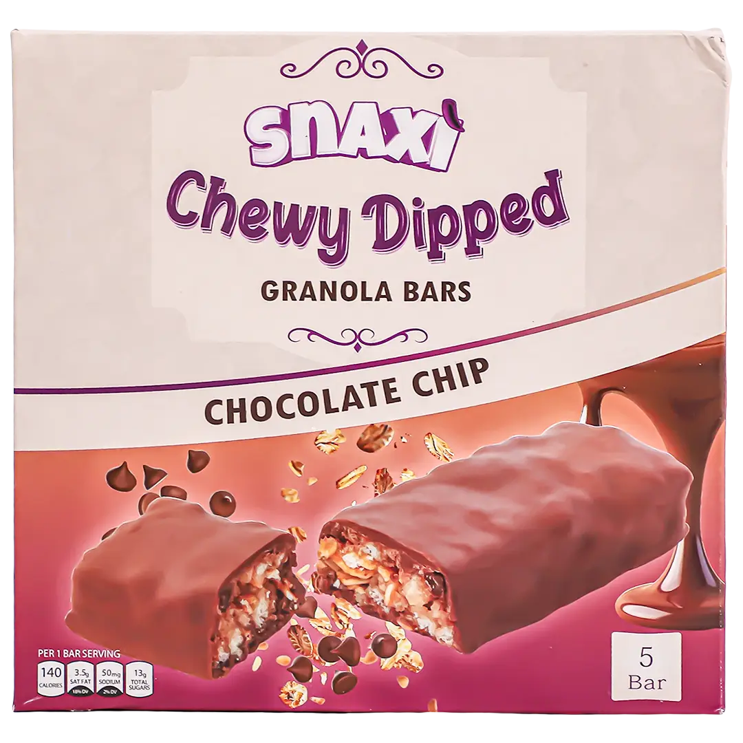 snaxi granola bars dipped chocolate 5 bar 31 gm - view 2