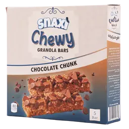 snaxi granola bars  chocolate chunk 5 bar 24 gm