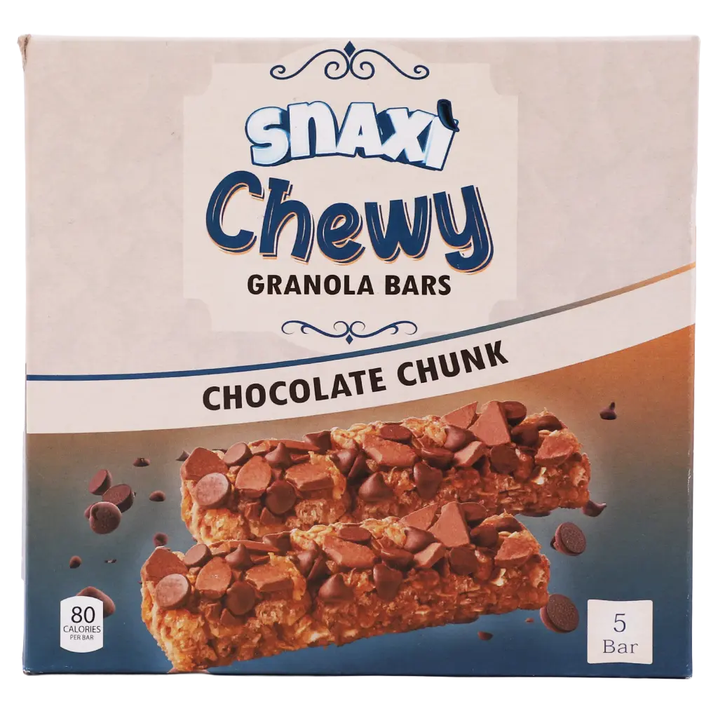 snaxi granola bars  chocolate chunk 5 bar 24 gm - view 2