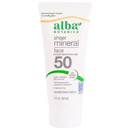 ألبا بوتانيكا واقي شمس SPF 50 شير مينرال للوجه 59 مل  