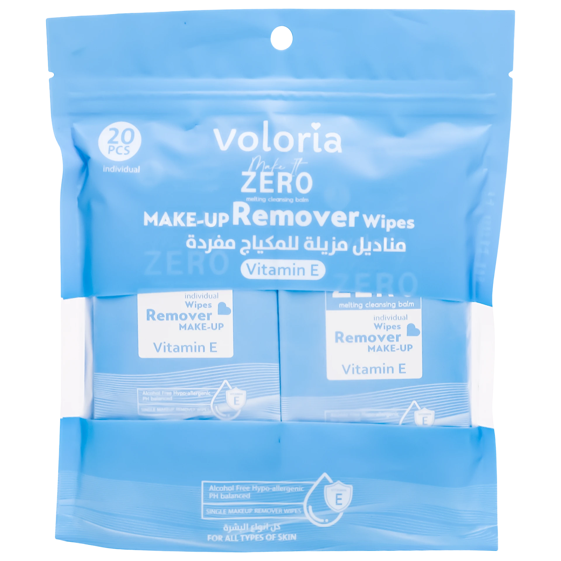 Voloria Make it Zero Make Up Remover Bag 20 Pcs 