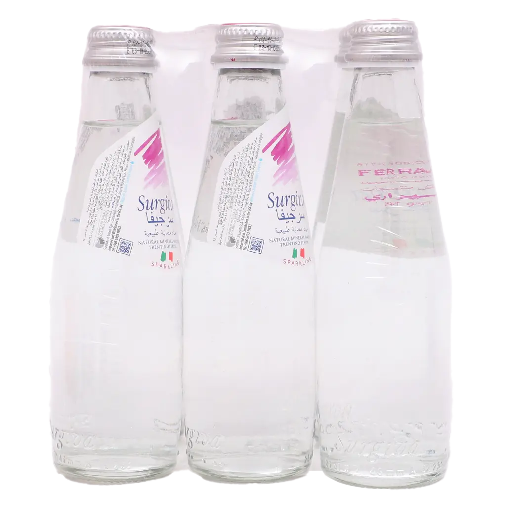 Surgiva Natural Mineral Sparkling Italian Water 6 pcs Glass 250 ml  - view 2
