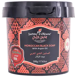Jardin D Oleane Moroccan Black Soap with Argan Oil  500 gm