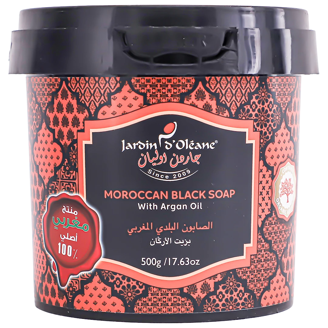 Jardin D Oleane Moroccan Black Soap with Argan Oil  500 gm