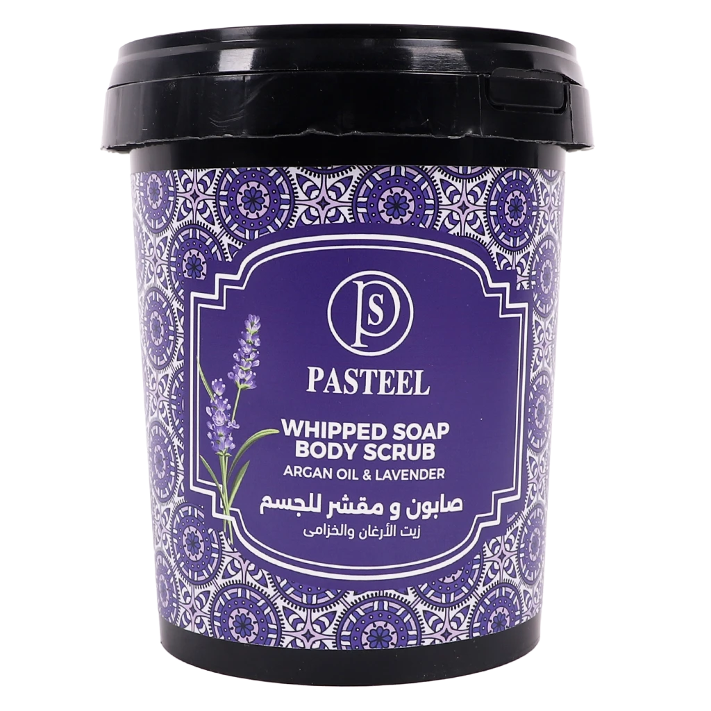 Pasteel Whipped Soap Body Scrub  Argan Oil  And  Lavender 500 gm