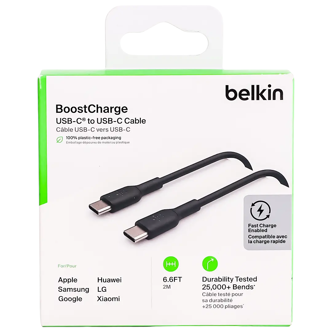 Belkin boostcharge usb c to usb c cable 2m 60w black - view 3